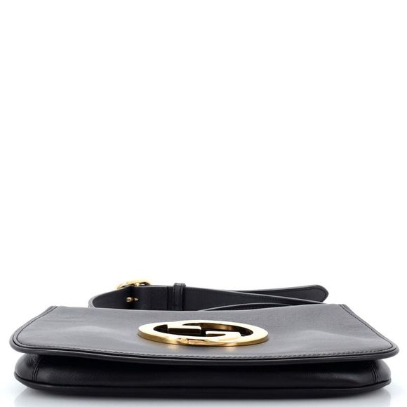 Gucci Blondie NM Chain Flap Bag Leather Small Black - Picture 4 of 8